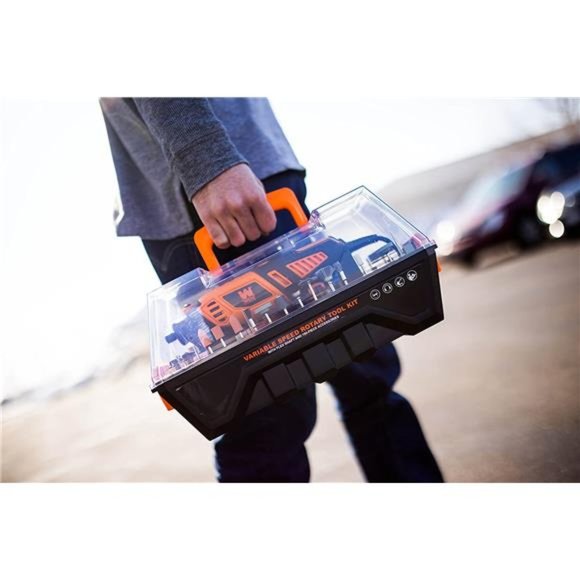 1.3-Amp Variable Speed Steady-Grip Rotary Tool with 190-Piece Accessory Kit - Picture 6 of 7